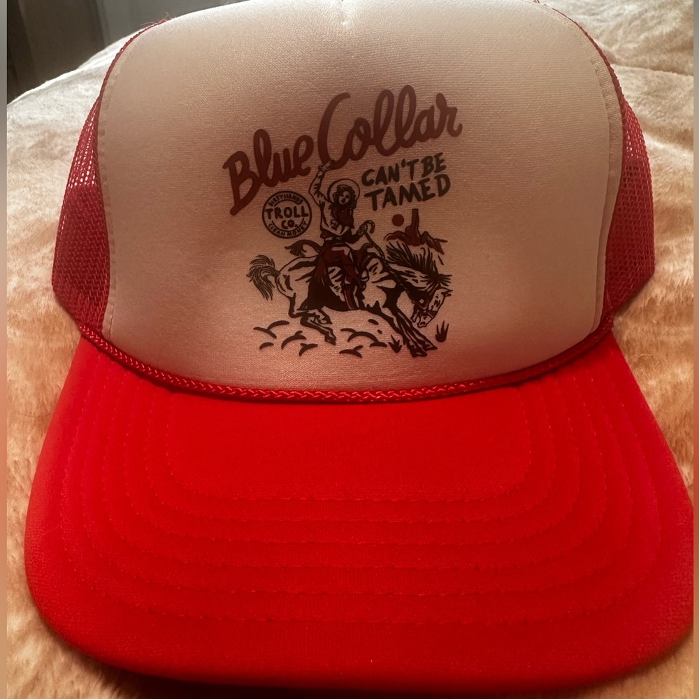 Troll Co. blue collar trucker hat